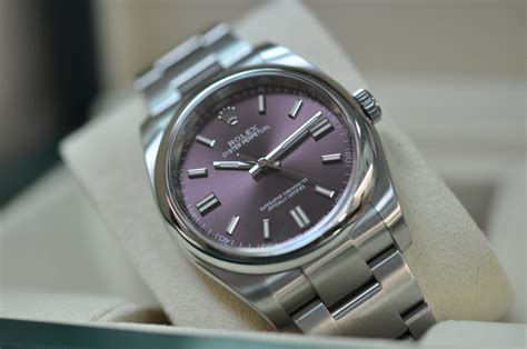 rolex oyster perpetual 36 red grape